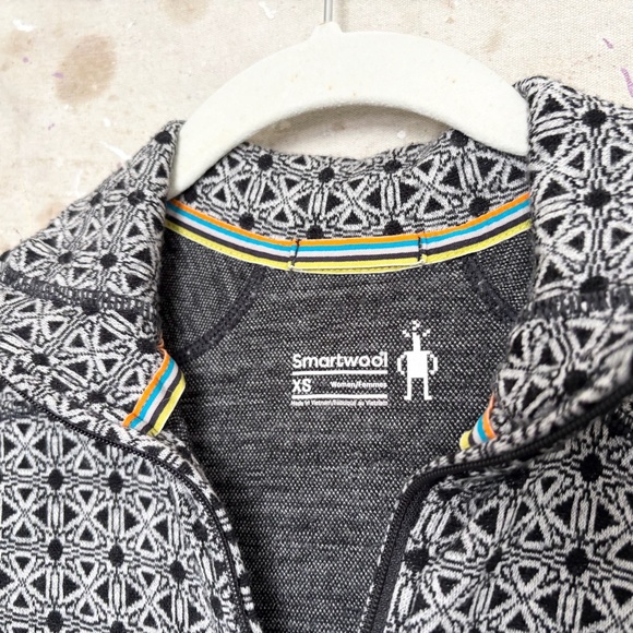 Smartwool Merino Wool Half Zip Long Sleeve Base Layer Shirt - Picture 2 of 3